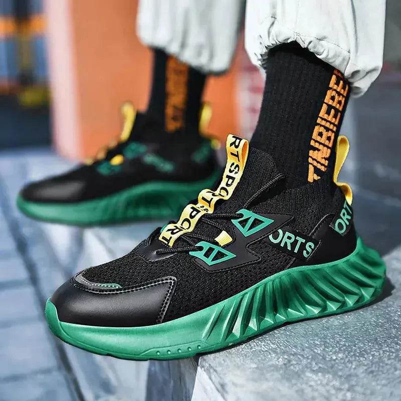 Foreign Trade Cross-Border 46 Large Size Men'S Shoes Summer Mesh Fly Woven Casual Sports Shoes Men'S Thick-Soled Ultra-Light Daddy Running Shoes - EX-STOCK Canada