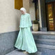 Foreign Trade Women's Clothing Arab New Fashion Long Sleeve Skirt Suit Two piece set. - EX-STOCK CANADA