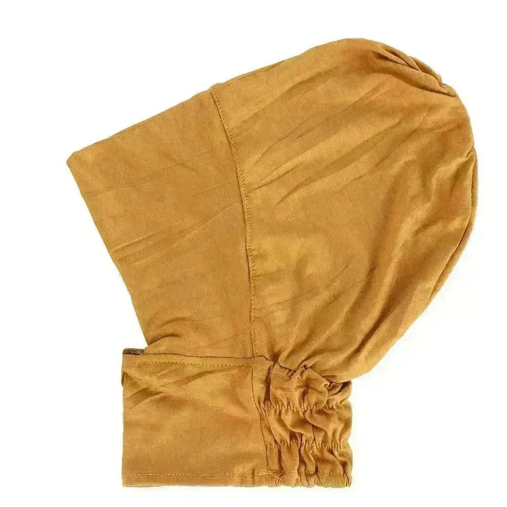 Four-Season Silk Cotton Pullover Hat in Solid Color with Elastic Fit - EX-STOCK CANADA