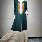 Four Seasons Embroidered Lace Chiffon Dubai Robe - EX-STOCK Canada