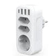 French German Standard European Wall Socket One-to-three Converter - EX-STOCK CANADA