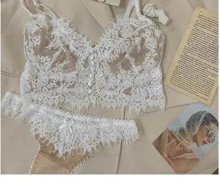 French Charming Lace Lingerie Set - EX-STOCK Canada