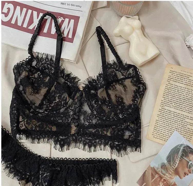 French Charming Lace Lingerie Set - EX-STOCK Canada