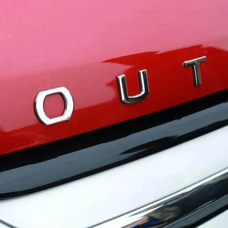 Front letter car sticker label Car Cover Word Mark - EX-STOCK Canada