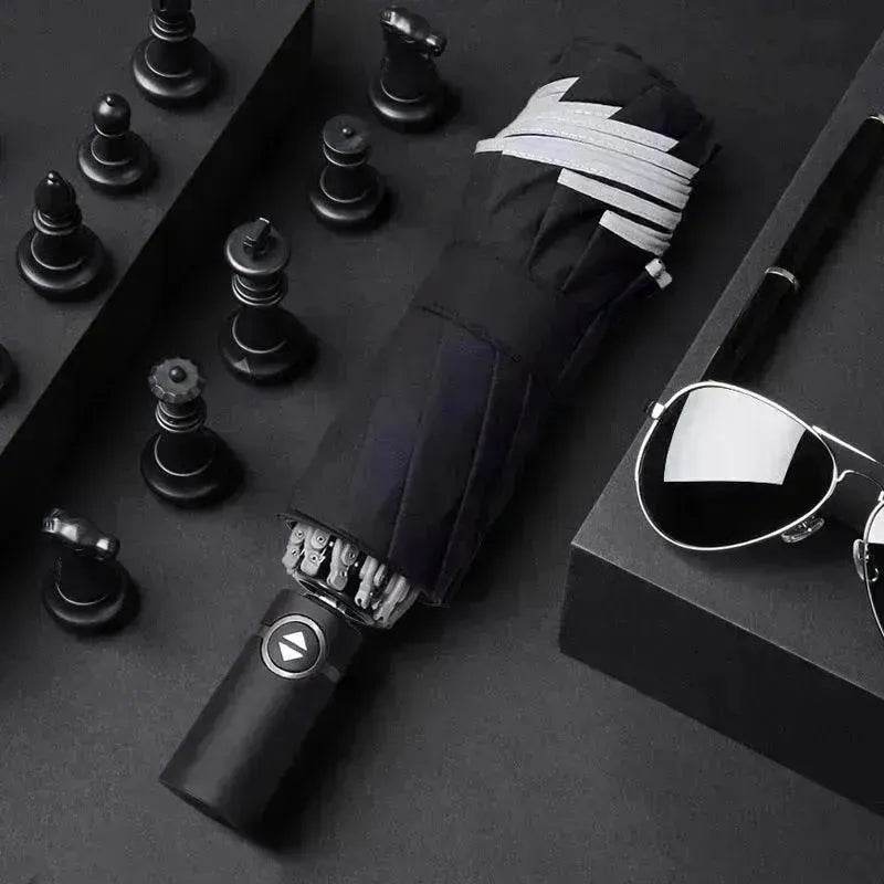 Full Automatic Reverse Umbrella Men'S Business Reflective Cloth Car Umbrella - EX-STOCK Canada