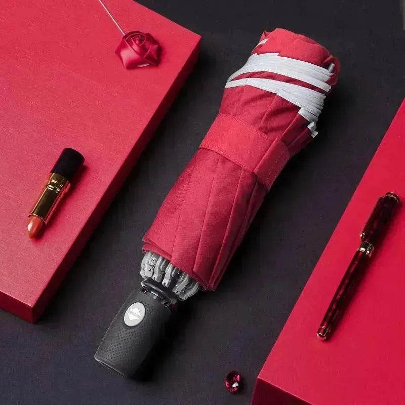 Full Automatic Reverse Umbrella Men'S Business Reflective Cloth Car Umbrella - EX-STOCK Canada