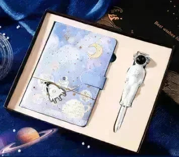 Galaxy Dream Coloring Page Notebook Cute Cartoon Astronaut - EX-STOCK CANADA