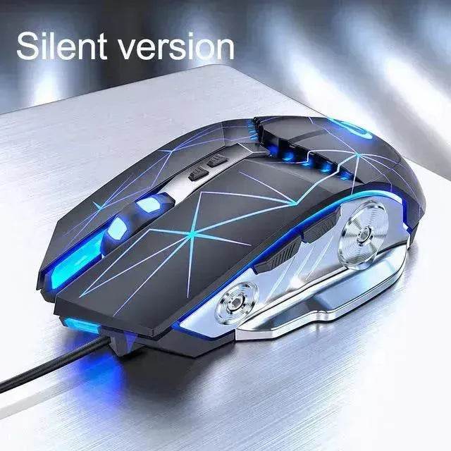 Gaming Mouse Wired Silent Gaming Mechanical Computer Desktop Notebook Office - EX-STOCK Canada