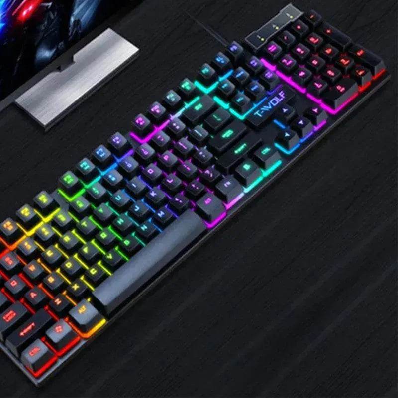 Gaming Usb Luminous Wired Keyboard Floating Manipulator - EX-STOCK Canada