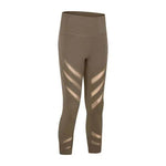 Gauze stitching nude stretch gym pants - EX-STOCK Canada