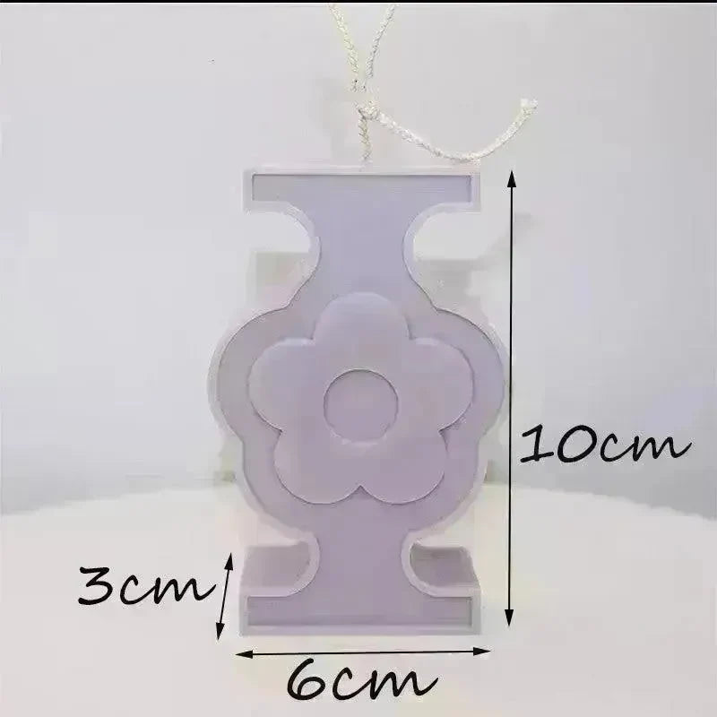 Geometric Love Flower Scented Candle Mold - EX-STOCK CANADA