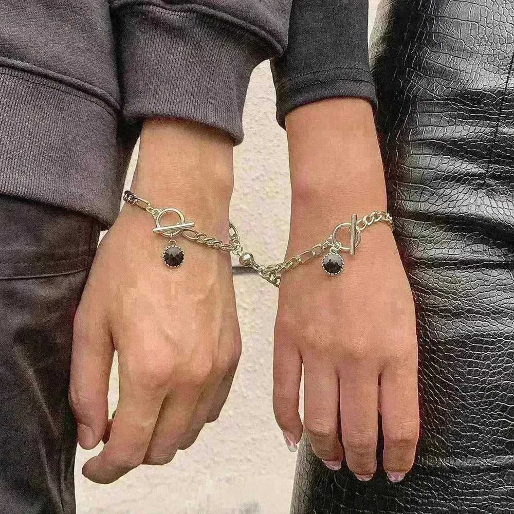 Geometric OT Buckle Metal Cool Hip-hop Bracelet - EX-STOCK CANADA
