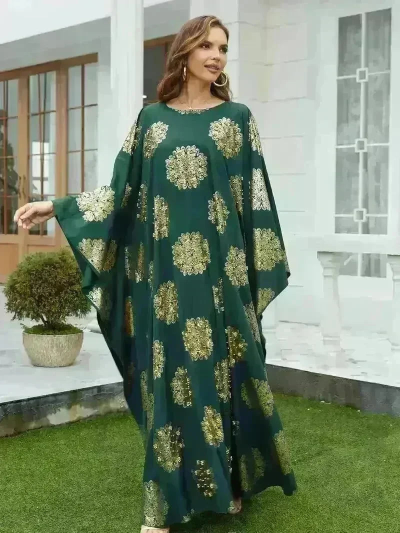 Gilding Batwing Sleeve Arab Women's Robes - EX-STOCK CANADA