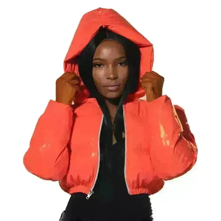 Glossy Bread Coat Down Cotton Jacket - EX-STOCK CANADA