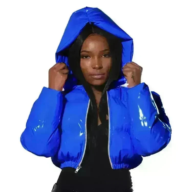 Glossy Bread Coat Down Cotton Jacket - EX-STOCK CANADA