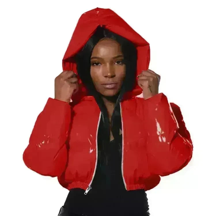 Glossy Bread Coat Down Cotton Jacket - EX-STOCK CANADA