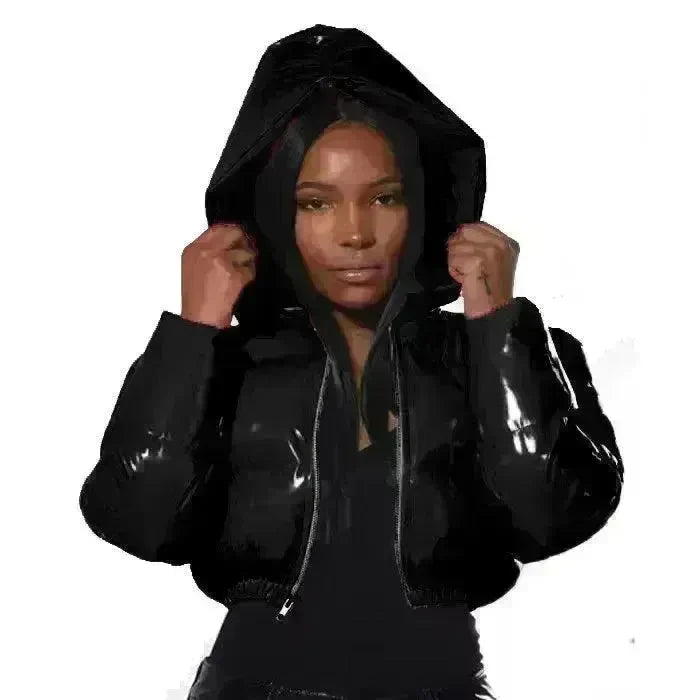 Glossy Bread Coat Down Cotton Jacket - EX-STOCK CANADA