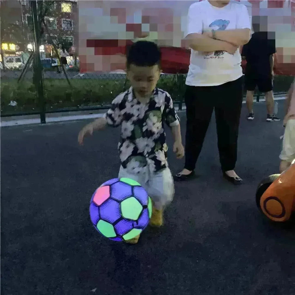 Glowing Football Flashing Basketball Racket Bounce Ball - EX-STOCK CANADA