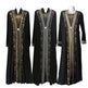 Gold Embroidered Abaya Dress for Turkey Middle East Arab Dubai Women - EX-STOCK Canada