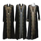 Gold Embroidered Abaya Dress for Turkey Middle East Arab Dubai Women - EX-STOCK Canada