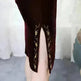 Golden Velvet Retro Modified Beaded Medium-length Cheongsam - EX-STOCK CANADA