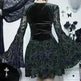 Gothic Vintage Fashion Elegant Classy Retro Mini Black Dress - EX-STOCK CANADA