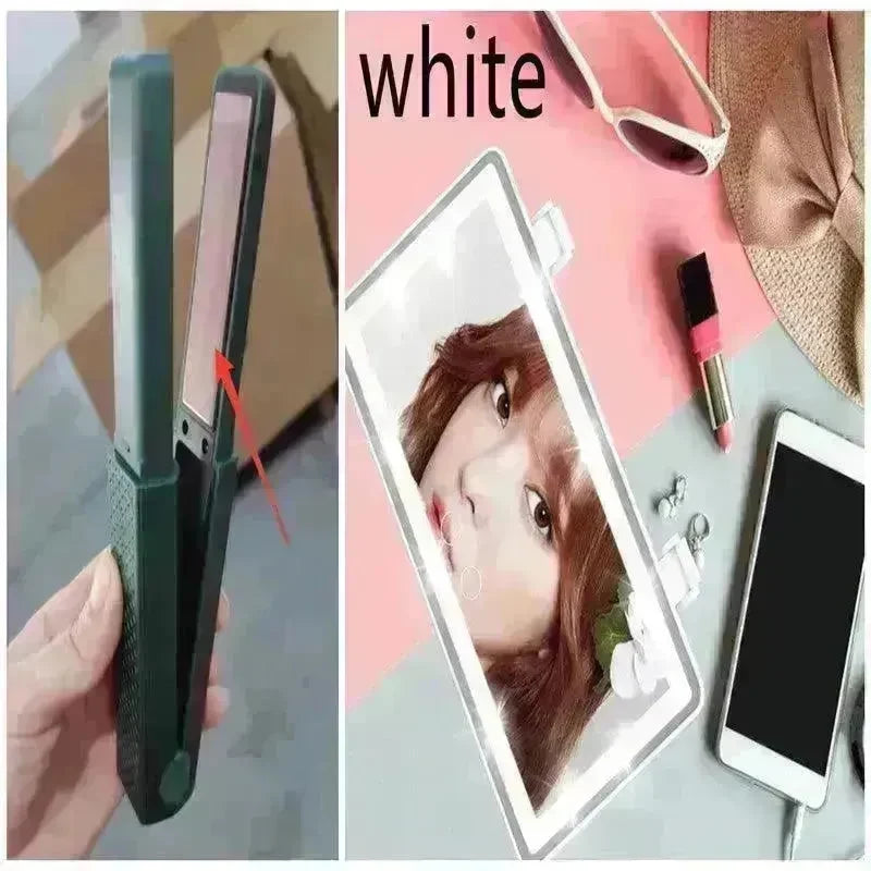 Hair Straightener Cordless Usb Hair Straightener Mini Ceramics Hair Curler 3 Constant Temperature Portable Flat Iron For Travel - EX-STOCK CANADA