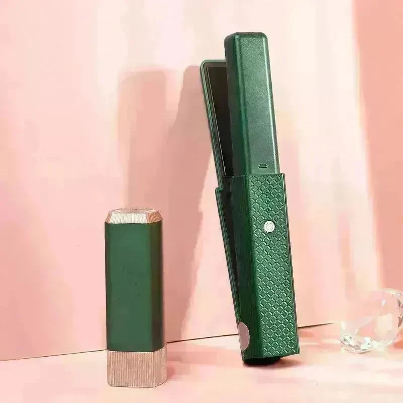 Hair Straightener Cordless Usb Hair Straightener Mini Ceramics Hair Curler 3 Constant Temperature Portable Flat Iron For Travel - EX-STOCK CANADA