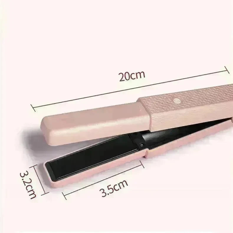 Hair Straightener Cordless Usb Hair Straightener Mini Ceramics Hair Curler 3 Constant Temperature Portable Flat Iron For Travel - EX-STOCK CANADA