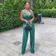 Halter Backless High Waist Pocket Casual Jumpsuit - EX-STOCK CANADA