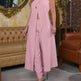 Halter Sleeveless Backless Loose Top High-waisted Trousers Suit Women - EX-STOCK Canada