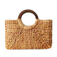 Hand-woven Summer Beach bag Mori solid color large capacity - EX-STOCK CANADA