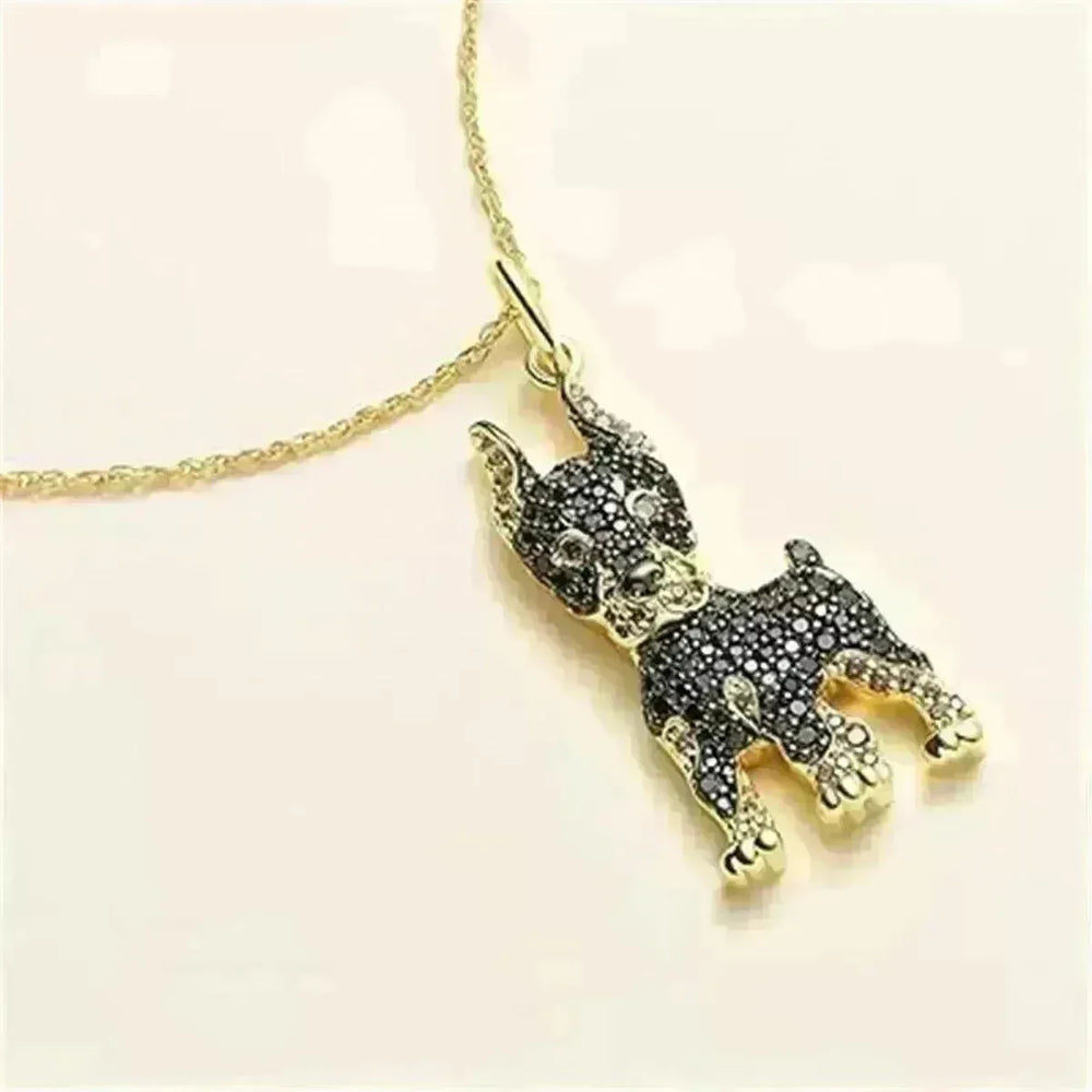 Handsome Doberman Pinscher Pendant Necklace Exquisite - EX-STOCK CANADA