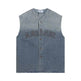 Hanging Dye Gradient Denim Vest Men - EX-STOCK Canada
