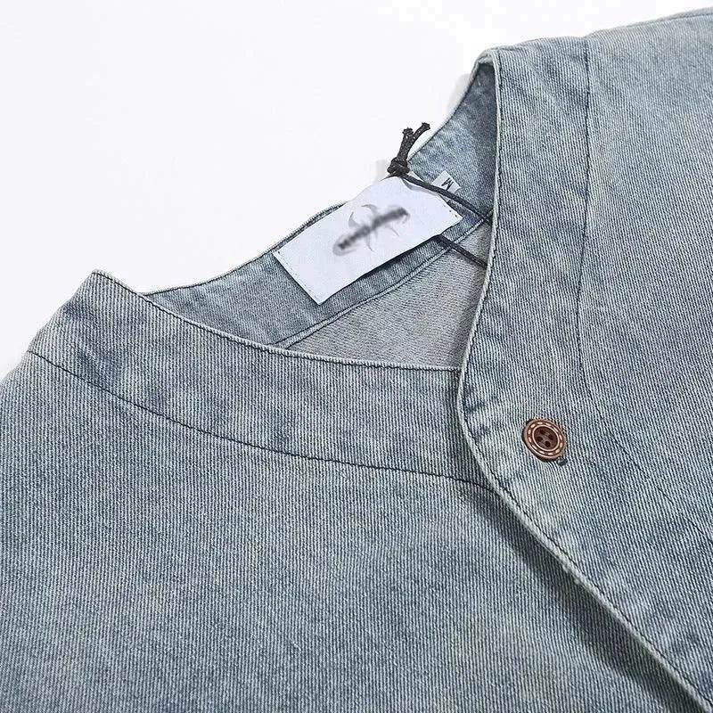 Hanging Dye Gradient Denim Vest Men - EX-STOCK Canada