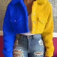 Harajuku Style Stitching Color Matching Women's Coat Slim Fit - EX-STOCK CANADA