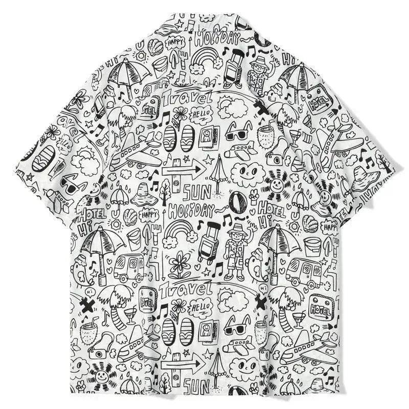 Hawaiian Printed Shirt Short Sleeve - EX-STOCK Canada