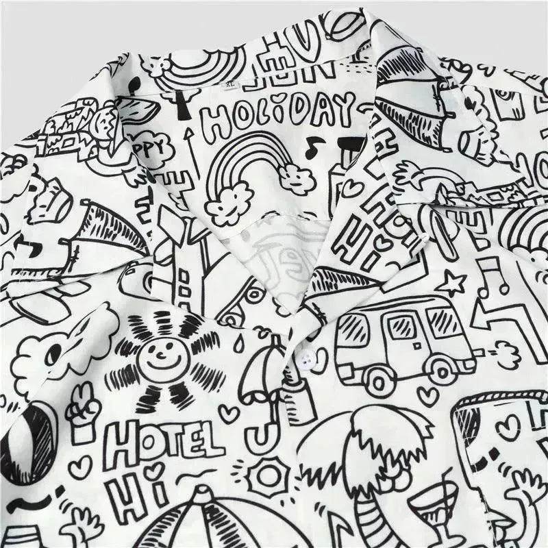 Hawaiian Printed Shirt Short Sleeve - EX-STOCK Canada