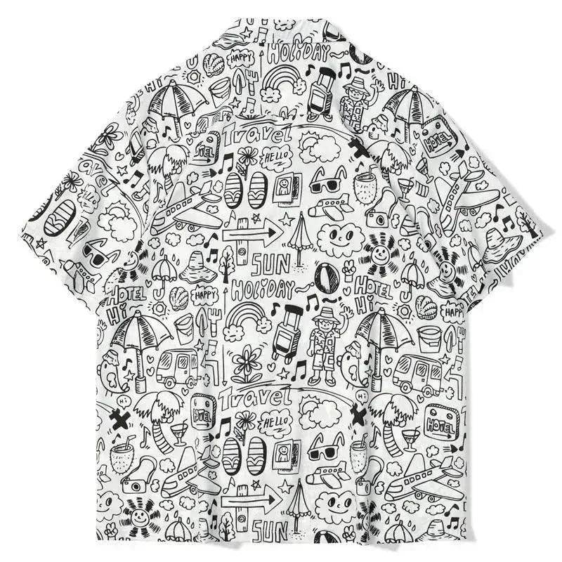 Hawaiian Printed Shirt Short Sleeve - EX-STOCK Canada
