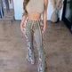 High Elastic Tight Pants Slim Sexy Print Trousers Womens Clothing - EX-STOCK CANADA