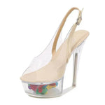 High Heel Platform Shoes High Heels 15CM Car Model Slippers - EX-STOCK Canada