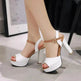 High Heels Waterproof Platform Fish Mouth Shoes - EX-STOCK Canada