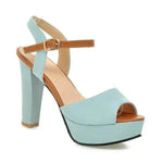 High Heels Waterproof Platform Fish Mouth Shoes - EX-STOCK Canada