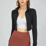 High Neck Zipper Sports Gym Suit - EX-STOCK Canada