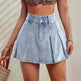 High Waist A- Line Pleated Skirt Casual All-match Retro - EX-STOCK CANADA