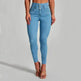 High Waist Jeans Women's Skinny Trousers Tight Stretch Shaping And Hip Lifting Pants - EX-STOCK Canada