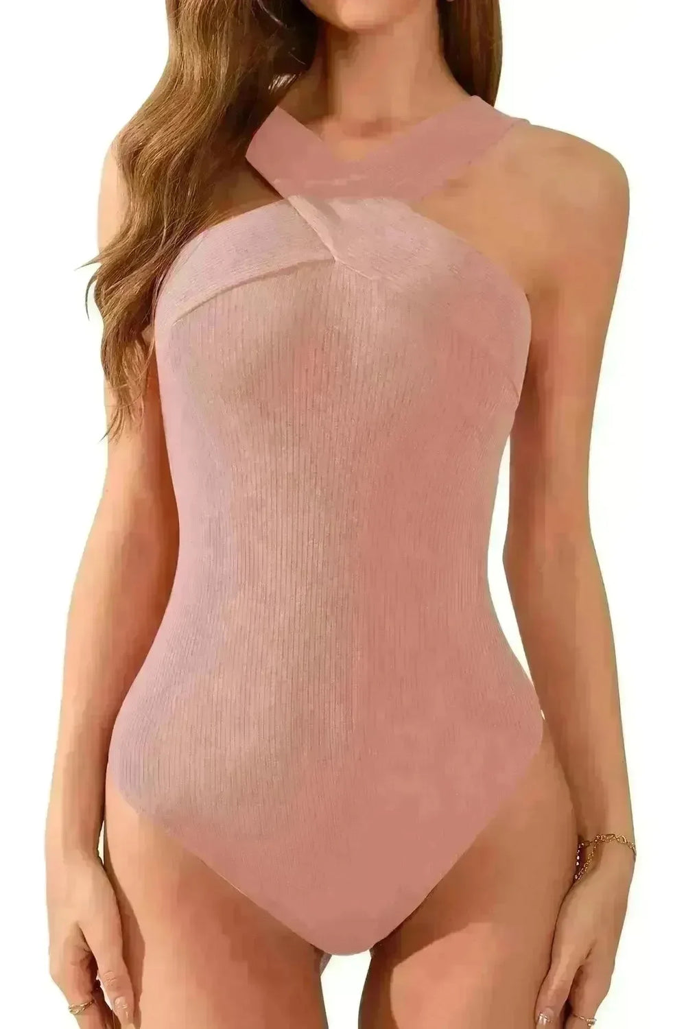 High Waist Slimming Sleeveless Summer Tight Waist Sexy Jumpsuit - EX-STOCK CANADA