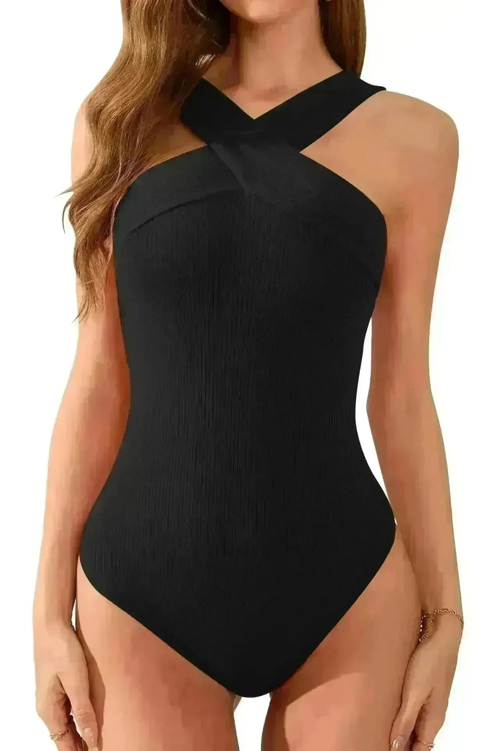 High Waist Slimming Sleeveless Summer Tight Waist Sexy Jumpsuit - EX-STOCK CANADA