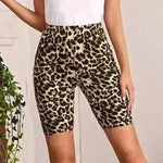 High Waist Tight Leopard Print Shorts Slim Elastic Leggings - EX-STOCK CANADA