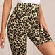 High Waist Tight Leopard Print Shorts Slim Elastic Leggings - EX-STOCK CANADA